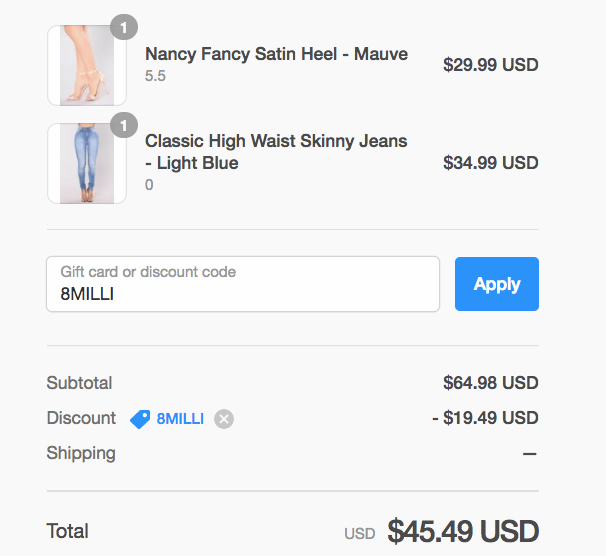 fashion nova coupons 2016